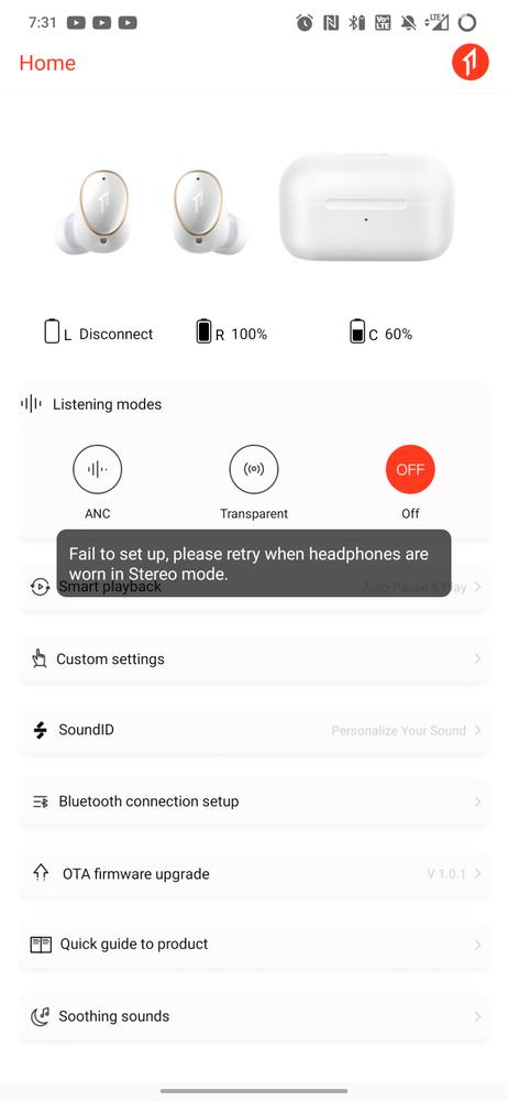 1MORE EVO True Wireless Active Noise Canceling Headphones - Customer Photo From Brandon Eich